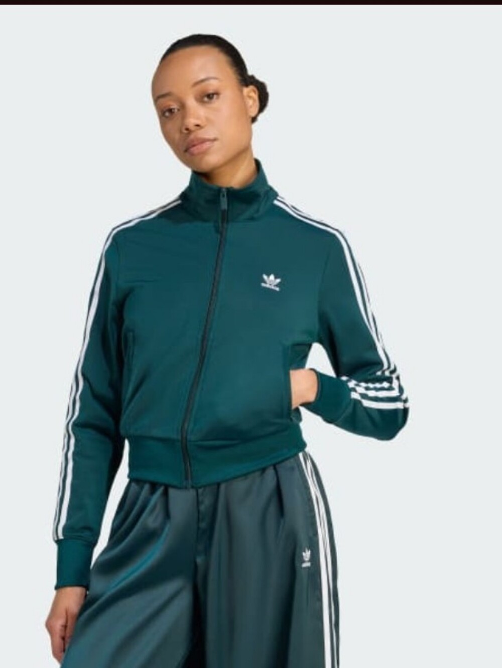 adidas Cropped Aurora Firebird Track Jacket NWT